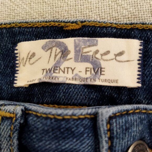 Free People Raw High Rise Jegging - Color Capri Blue - Size 25 - Picture 6 of 6
